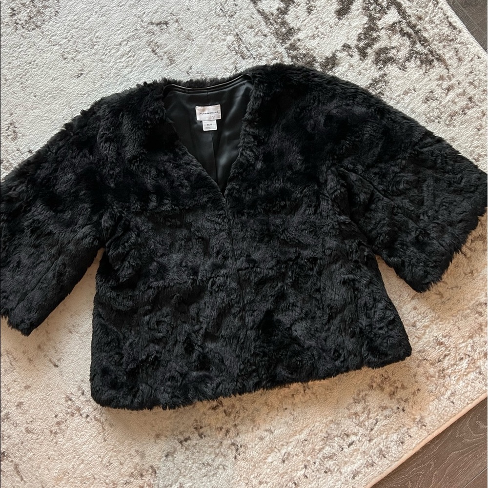 Club Monaco faux fur coat